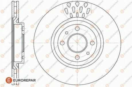 1618881680 Eurorepar EUROREPAR 8708309198 ДИСК ГАЛЬМ?ВНИЙ