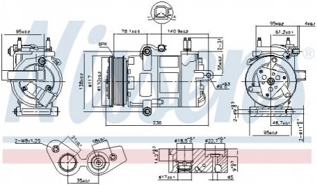 890217 NISSENS Компресор кондиціонера