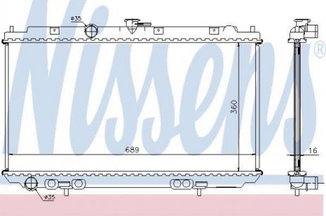 67346A NISSENS Радиатор охолоджування