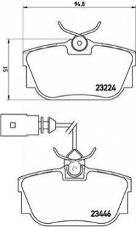 P85 046 BREMBO Гальмівні колодки дискові