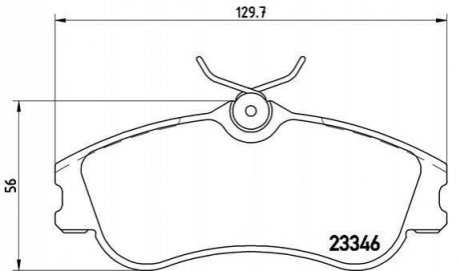 P61 069 BREMBO Гальмівні колодки дискові