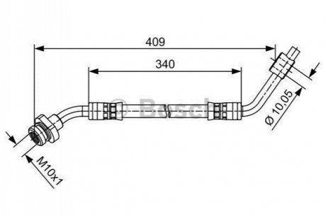 1987481491 BOSCH BOSCH шланг гальм. передн. лів. NISSAN TERRANO -97