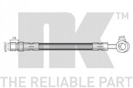 Шланг гальмівний 855008