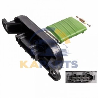 176299 FEBI BILSTEIN Резистор вентилятора VW Amarok/T5/Touareg \\03>>