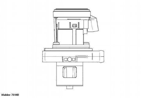 7610D WAHLER WAHLER DB Клапан рециркуляції ВГ (EGR) Sprinter 06-