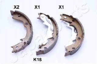 GF-K18AF JAPANPARTS JAPANPARTS HYUNDAI гальмівні щоки Accent -10, KIA Rio 05-