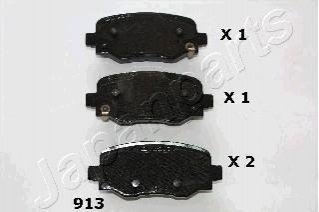 PP-913AF JAPANPARTS JAPANPARTS FIAT колодки гальм. задні 500X, JEEP Renegate