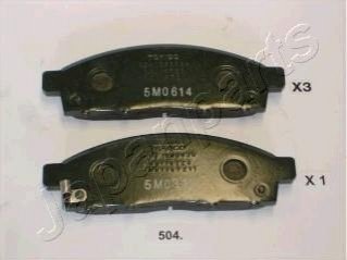 PA-504AF JAPANPARTS JAPANPARTS MITSUBISHI гальмівні колодки передн.L200 05 -