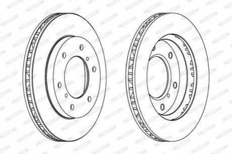 DDF1384C FERODO Диск гальмівний