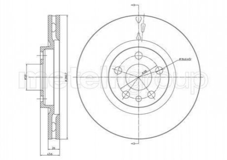 800-338 CIFAM CIFAM FIAT Диск тормозной передний Scudo,Citroen Jumpy, Peugeot 806, Expert