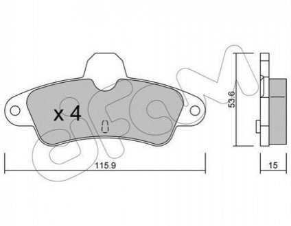 822-143-0 CIFAM CIFAM Тормозные колодки задн. (без датч.) FORD Mondeo -00, Cougar 98-