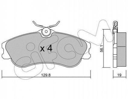 822-217-1 CIFAM CIFAM CITROEN Колодки тормозные передні XSARA PICASSO 00-