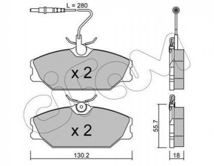 822-142-0 CIFAM CIFAM RENAULT Тормозн.колодки передн.Laguna,Megane,Safrane