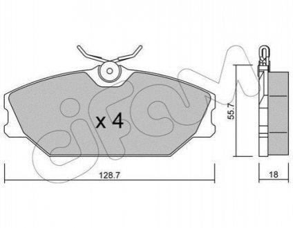 822-142-2 CIFAM CIFAM RENAULT Колодки гальмівні передні Megane,Laguna 99-