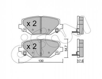 822-947-0 CIFAM CIFAM Тормозные колодки задн. Chrysler Grand Voyager