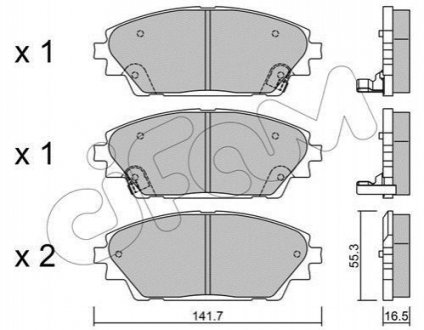 822-992-0 CIFAM CIFAM MAZDA Гальмівні колодки передн. Mazda 3 13-