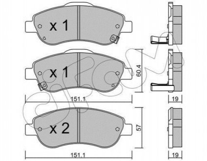 822-789-0 CIFAM CIFAM HONDA Тормозные колодки передні CR-V 07-