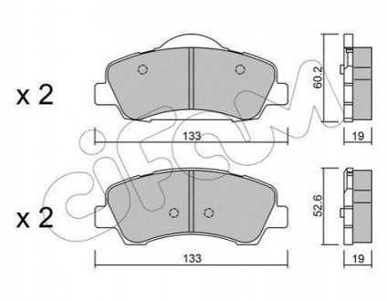 822-982-0 CIFAM CIFAM Тормозные колодки пер C-ELYSEE 1,2