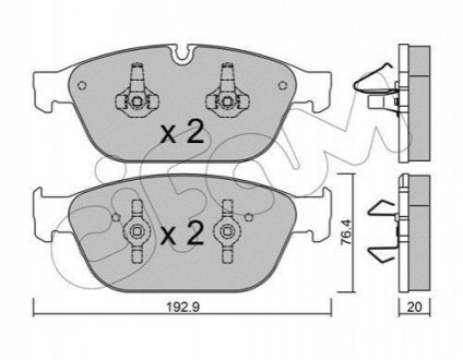 822-954-0 CIFAM CIFAM торм. кол. пер. AUDI A8