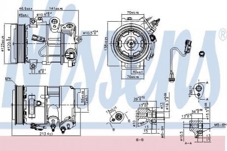 890375 NISSENS Компресор кондиционера