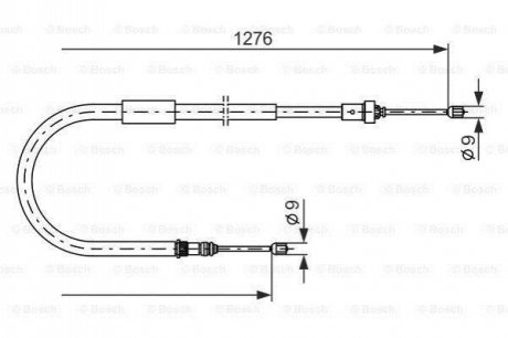 1 987 477 938 BOSCH Трос ручного гальма