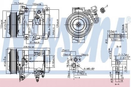 890332 NISSENS Компресор кондиционера