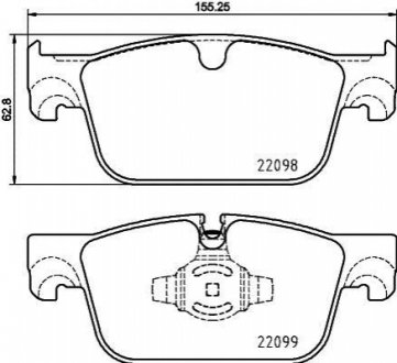 P86 028 BREMBO Гальмівні колодки дискові