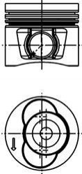 40715610 KOLBENSCHMIDT Поршень, комплект VW LT 28-35-46,Crafter 2,5TDI