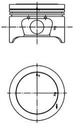 40161610 KOLBENSCHMIDT Поршень двигуна PEUGEOT 79,00