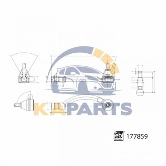 177859 FEBI BILSTEIN К-т наконечника рульової тяги
