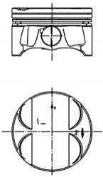 40085610 KOLBENSCHMIDT Поршень двигуна BMW 84,25