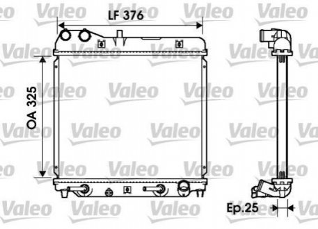 734218 Valeo Радиатор охолоджування