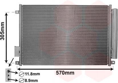 17005347 Van Wezel Радиатор кондиционера