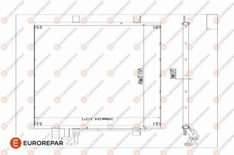 1610159980 Eurorepar РАДІАТОР КОНДИЦІОНЕРА