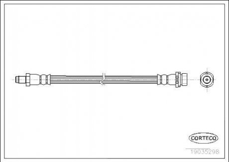 19035298 CORTECO Шланг гальмівний