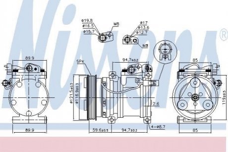 89294 NISSENS Компресор кондиционера