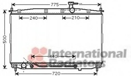 82002174 Van Wezel Радіатор охолодження