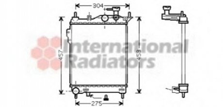 82002099 Van Wezel Радіатор охолодження