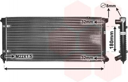 58002041 Van Wezel Радиатор охлаждения