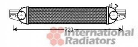 17004388 Van Wezel Радиатор інтеркулера