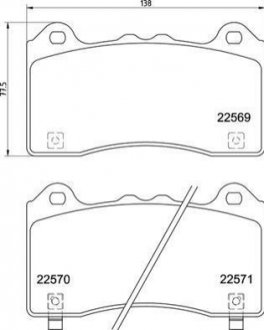 P24 202 BREMBO Гальмівні колодки дискові