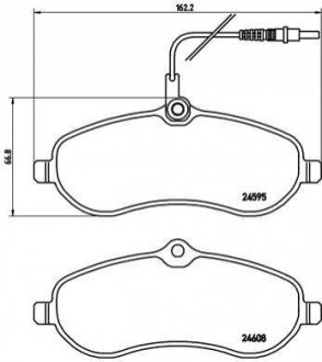 P61 096 BREMBO Гальмівні колодки дискові