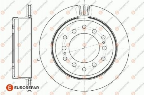 1642778180 Eurorepar EUROREPAR ДИСК ГАЛЬМ?ВНИЙ ЗАДН?Й