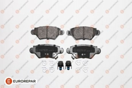 1617255080 Eurorepar EUROREPAR OPEL Гальмівні колодки задні Astra G, Zafira 98-