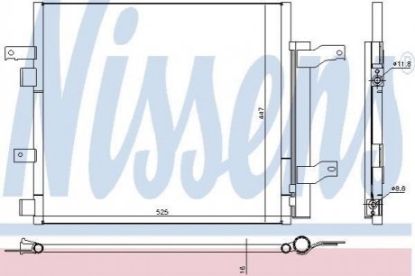 940536 NISSENS Конденсер кондиціонера