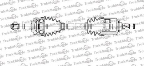 30-1117 Trakmotive TRAKMOTIVE OPEL Полуось лев с ABS L=584mm 22/22 зуб. Combo 01-, Corsa C 00-, MERIVA A 1.6 16V 03-06, PORSCHE BOXSTER 2.7 04-06