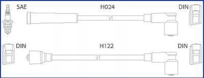 134347 HITACHI HITACHI NISSAN дроти високого напруги Sunny -90, Micra