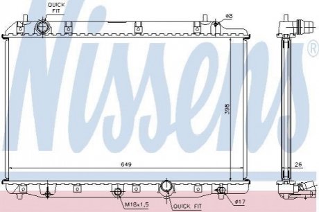 68602A NISSENS Радиатор охолоджування