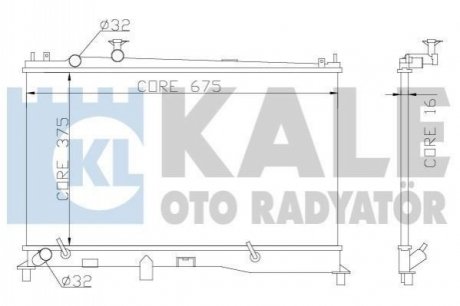 360000 KALE OTO RADYATOR Радиатор охлаждения Mazda 6 (360000) KALE OTO RADYATOR