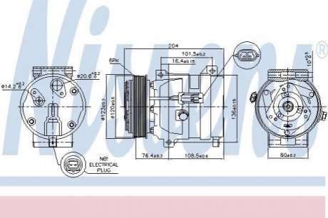 89217 NISSENS Компресор кондиціонера First Fit